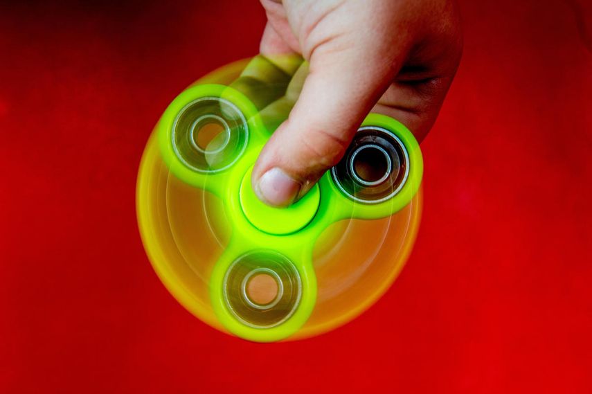 El dispositivo Fidget Spinner.&nbsp;