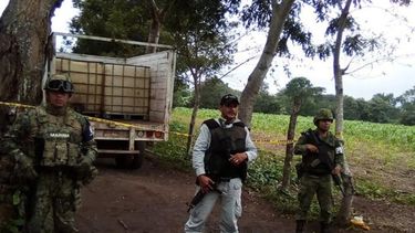 Un operativo contra el robo de&nbsp;gasolina, en Villahermosa, estado de Tabasco (México).&nbsp;