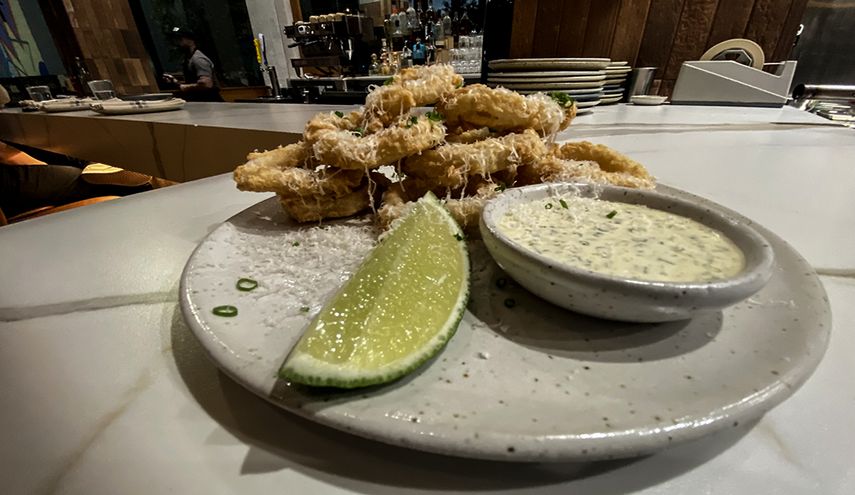 Calamari fritti, Pasta, Miami.