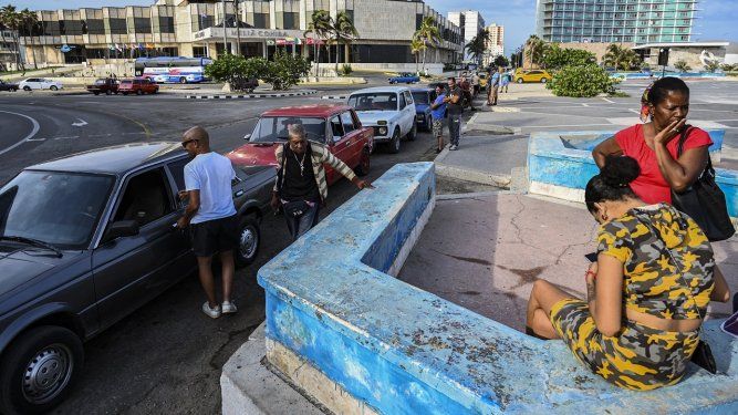 Vista parcial de los alrededores de la Embajada de EEUU en Cuba.