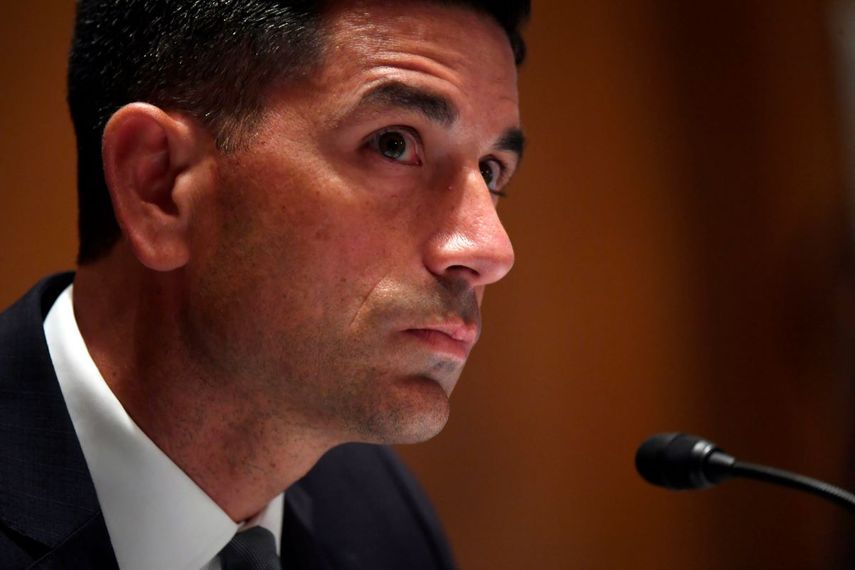 &nbsp; Chad Wolf, secretario interino de seguridad nacional de EEUU que ahora ha sido nominado a ejercer el cargo de manera permanente. Foto tomada en Washington el 6 de agosto del 2020.&nbsp;