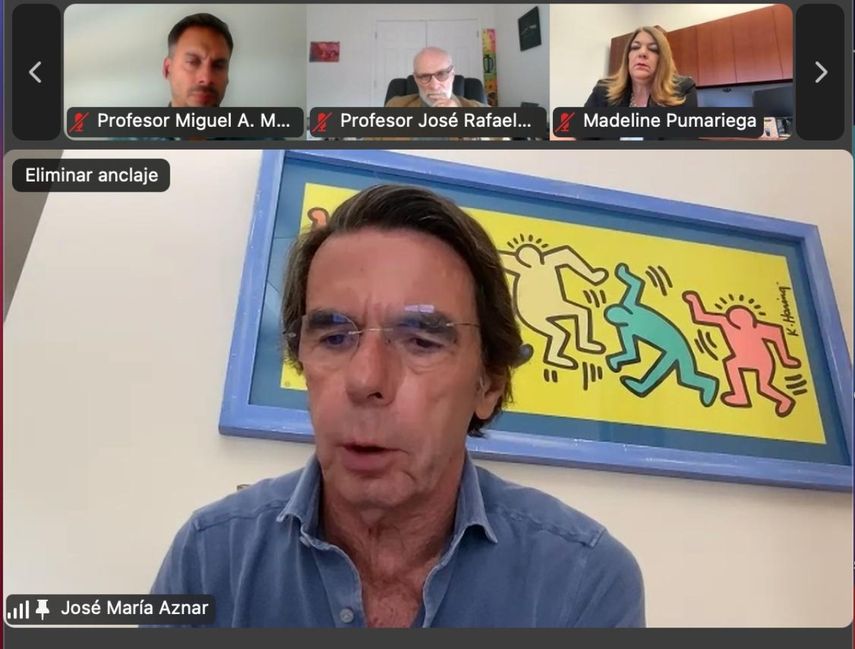 José María Aznar, uno de los expresidentes que participó en el V Seminario del Grupo IDEA y de Miami-Dade College
