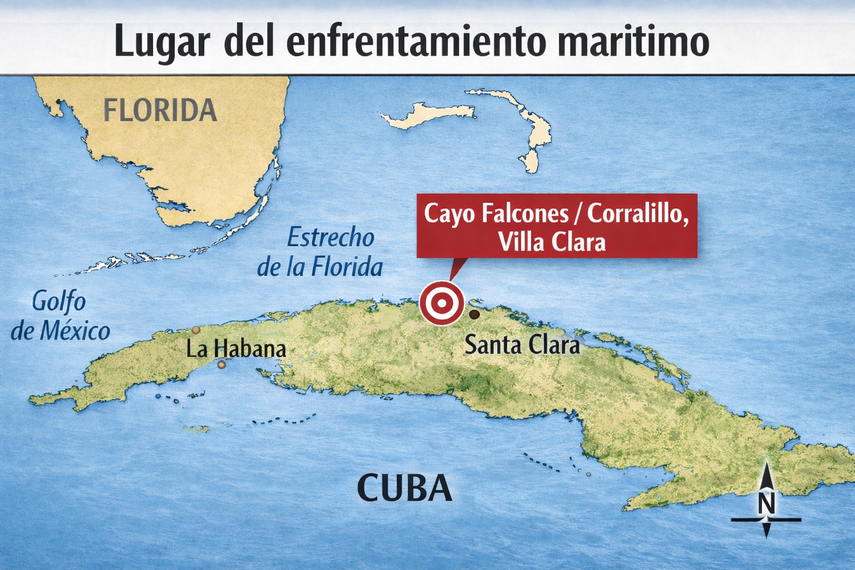 Lugar exacto donde se produjo el suceso que dejó 4 personas muertas y seis heridos.