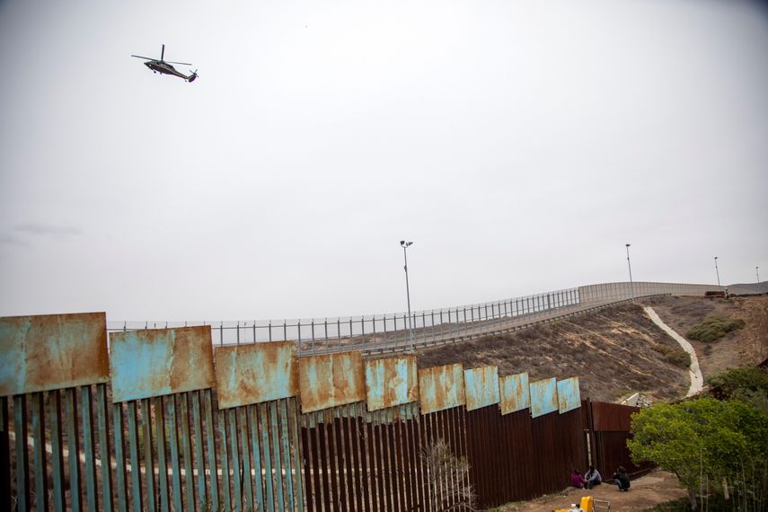 Muro fronterizo en la ciudad de Tijuana.