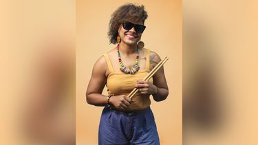 La percusionista Yissy García.&nbsp;