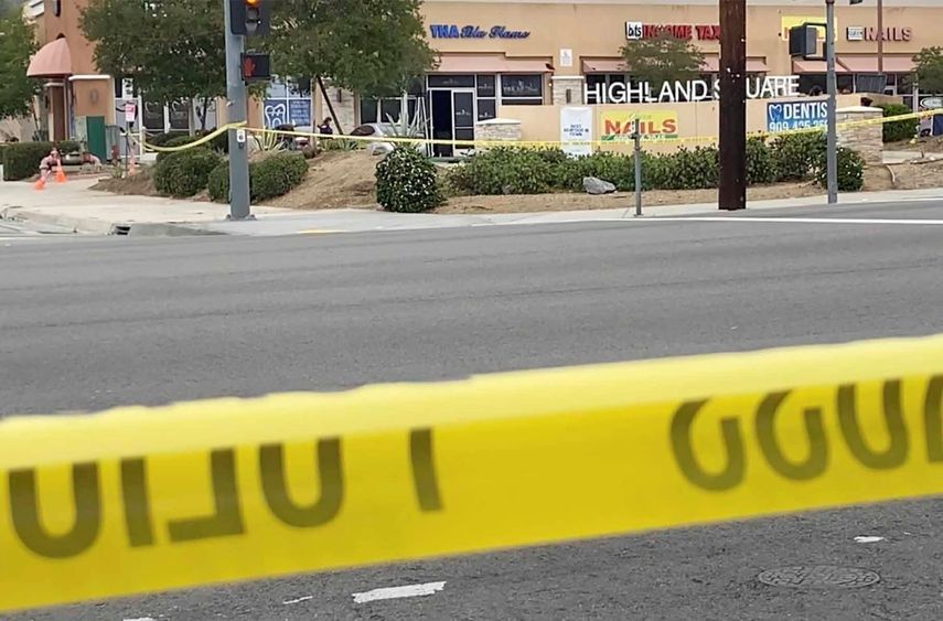 El lugar del tiroteo en San Bernardino, California, el 21 de mayo del 2022.&nbsp;