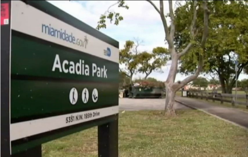 El hecho se registró en el Acadia Park, ubicado en el&nbsp;&nbsp;5351 NW 195 Drive, en Miami Dade.