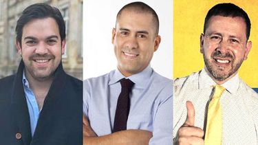 Juan David Vélez, Cristhian Mancera y Juan Pablo Barrera.