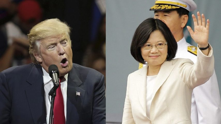 El presidente electo de los EEUU Donald Trump y la presidenta de Taiwán,&nbsp;Tsai Ing-wen.