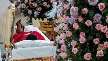 Los restos mortales de la cantante estadounidense Aretha Franklin.