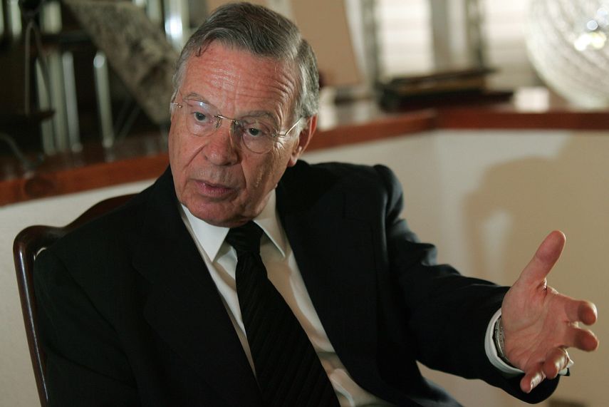 El exsecretario de la OEA y expresidente de Costa Rica, Miguel Ángel Rodríguez. 