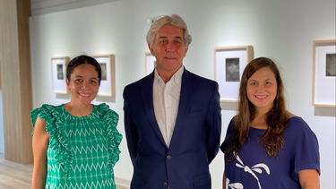 Los productores Olivia Liendo y Marcelo Llobell, junto a Ana Maria Carrano directora del documental Doral Ciudad Cultural.