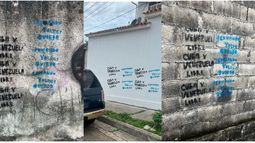 Escritos pidiendo la libertad de Cuba y Venezuela puestos en la ciudad de San Cristóbal, estado andino venezolano.&nbsp;