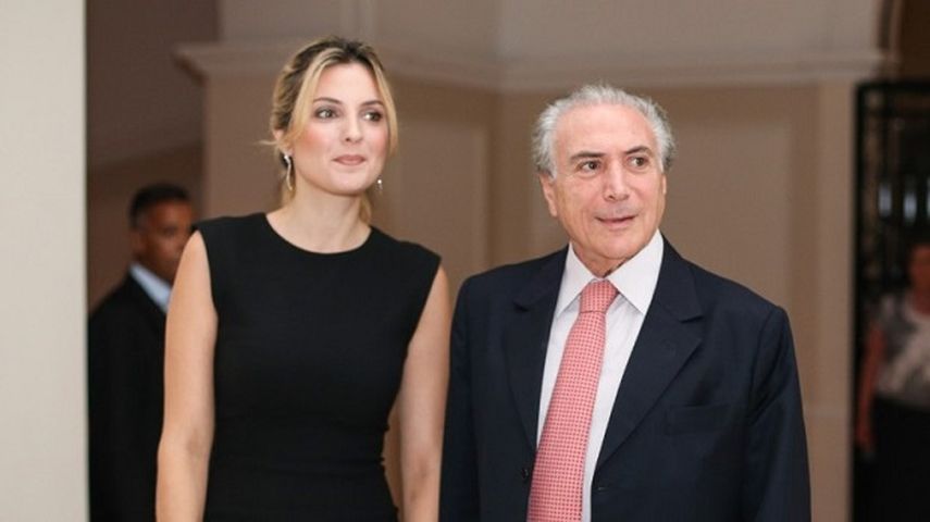 Marcela Temer es 43 años menor que su esposo Michel Temer. (CORTESÍA/osul.com.br)