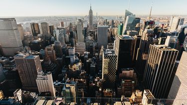 Vista aérea de la ciudad de Nueva York.