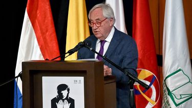 El novelista, poeta y periodista holandés Cees Nooteboom durante la inauguración de la XXIX Feria Internacional del Libro en Bogotá, Colombia, el 19 de abril de 2016.
