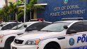 Fachada de la sede del Departamento de Policía de Doral. Fachada de la sede del Departamento de Policía de Doral.
