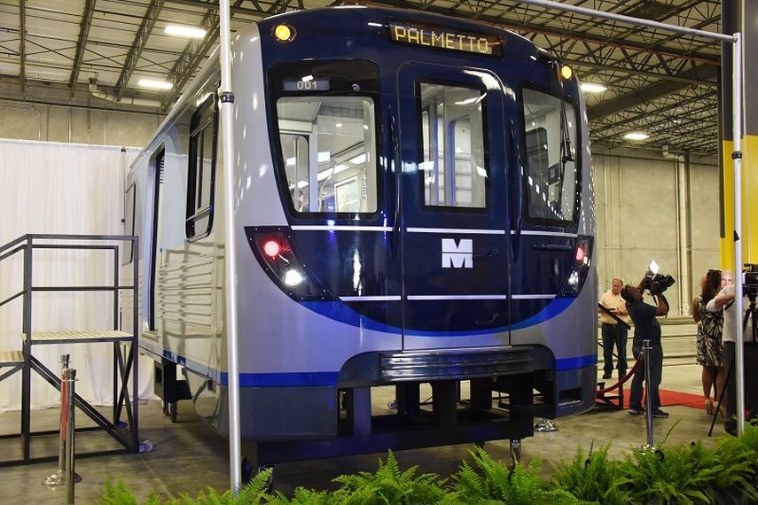 Muestra de lo que será la estructura de los nuevos vagones que entrarán en servicio, en su totalidad,  en 2019. (GISELLE SANTALUCCI)