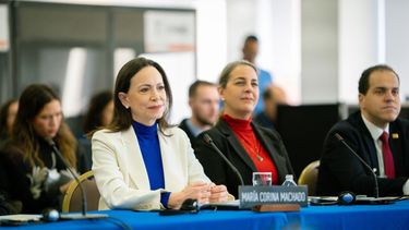 La líder venezolana María Corina Machado ante la CIDH