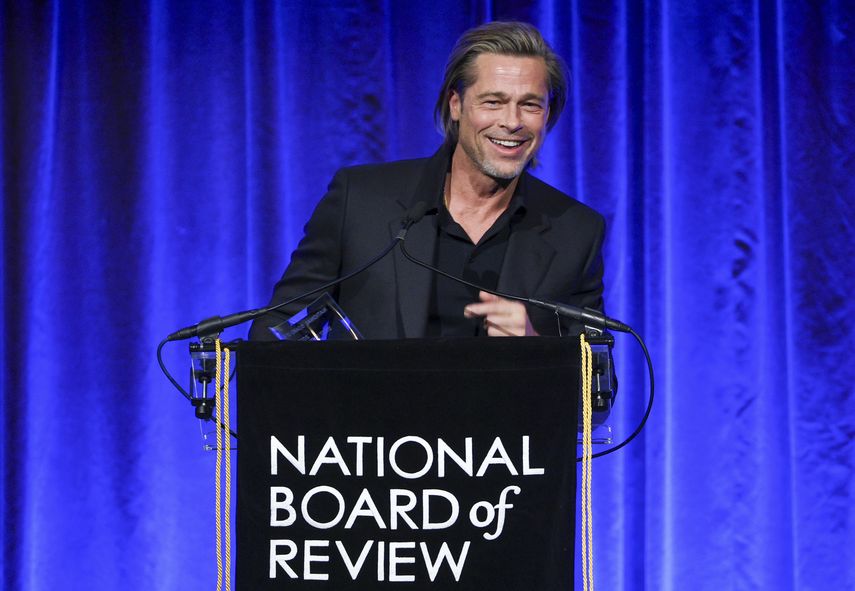 Brad Pitt recibe el premio de la Junta Nacional de Rese&ntilde;istas al mejor actor de reparto por Once Upon A Time&hellip; in Hollywood.