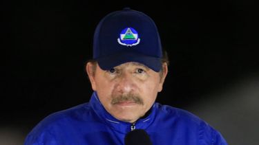 El dictador nicaragüense Daniel Ortega habla durante la inauguración de una obra en Managua. Estados Unidos advirtió el martes 5 de mayo de 2020 que está “dispuesto a aumentar la presión” sobre el régimen de Ortega para forzarlo a realizar elecciones libres y excarcelar a casi un centenar de “presos políticos”.
