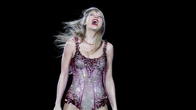 Taylor Swift durante el concierto de su gira Eras en el Estadio Monumental de Buenos Aires, Argentina, el jueves 9 de noviembre de 2023.