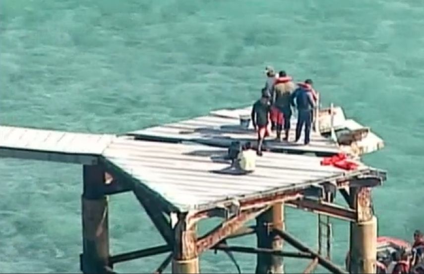 Los cubanos permanecieron siete horas en el faro hasta que decidieron entregarse a las autoridades.