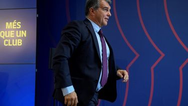 El presidente del FC Barcelona Joan Laporta mantiene una gran relación con Xavi Hernández