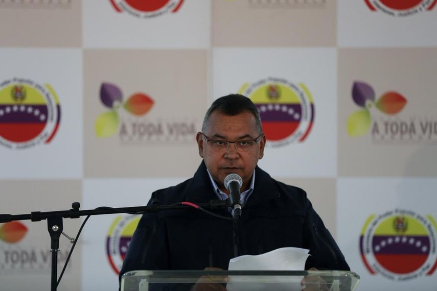 El ministro de Interior del régimen venezolano, Néstor Reverol.