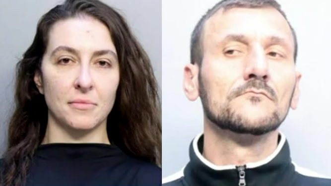 Azra Nikocevic y Sanel Canovic, padres de cinco hijos en Miami Beach.