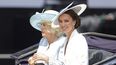 La reina Camila, entonces duquesa de Cornualles, y Kate Middleton, entonces duquesa de Cambridge, en un carruaje durante el Desfile del Estandarte, por el Jubileo de Platino de la reina Isabel II por sus 70 años de servicio, en Londres el jueves 2 de junio de 2022.