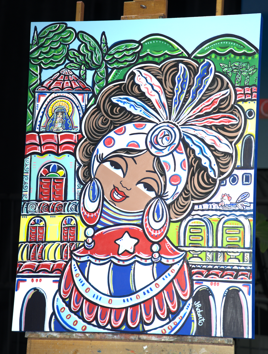 Celia Cruz en su nostalgia, póster de Julio Roberto para la edición 2025 de Cuba Nostalgia.&nbsp;