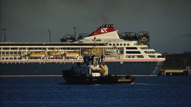 El crucero Braemar est&aacute; atracado en el puerto de Mariel, Cuba, el mi&eacute;rcoles 18 de marzo de 2020.&nbsp;