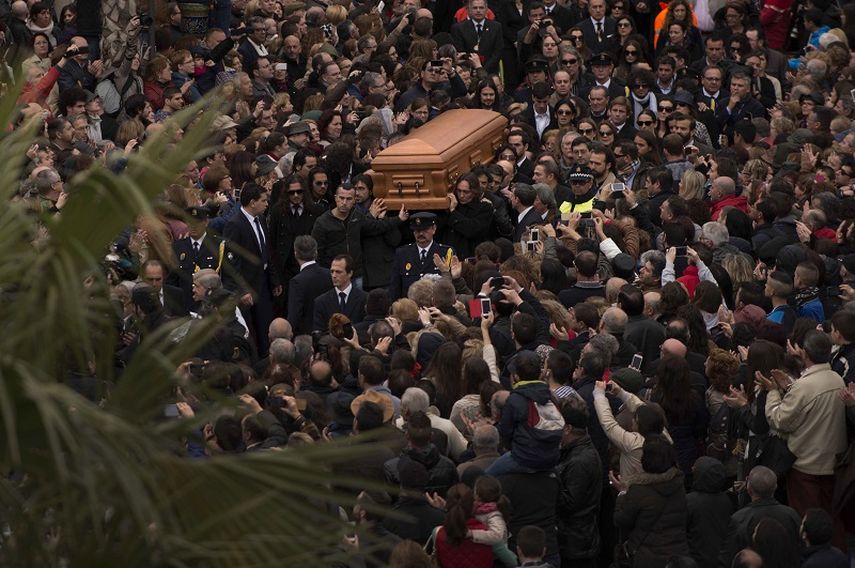 Funeral de Paco de Lucía. (AP)