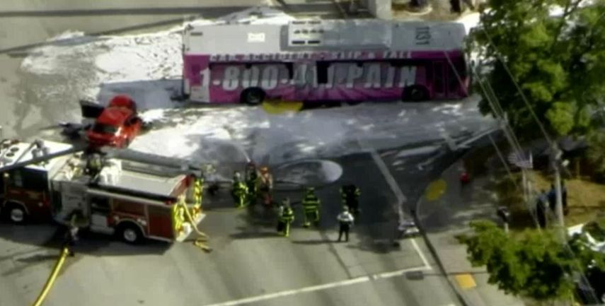 Los hechos ocurrieron en NW State Road 7 8th Street alrededor de las 9:30 am de este jueves.