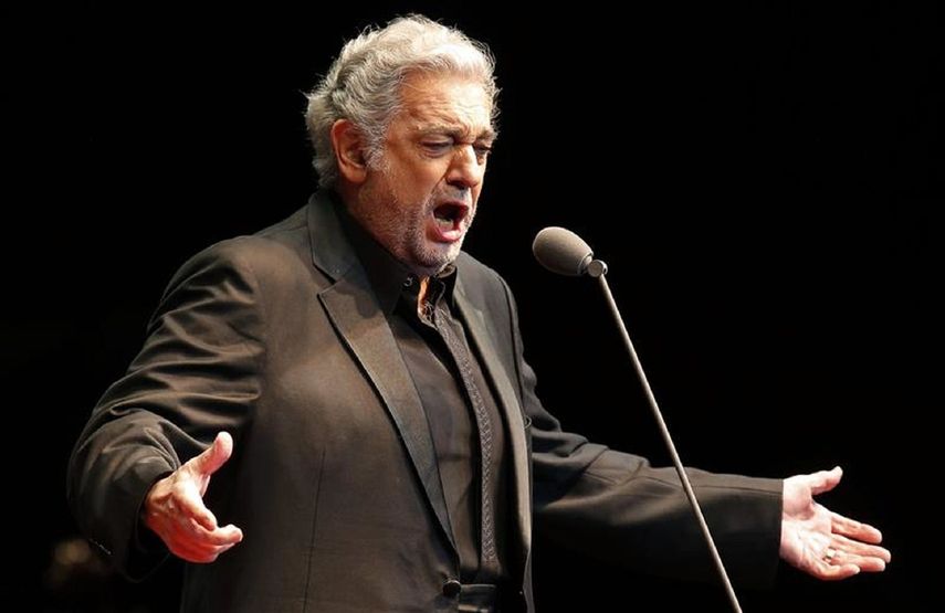 El tenor estrella español Plácido Domingo.