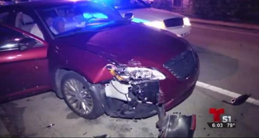 Dos de las patrullas policiales fueron consideradas pérdida total.