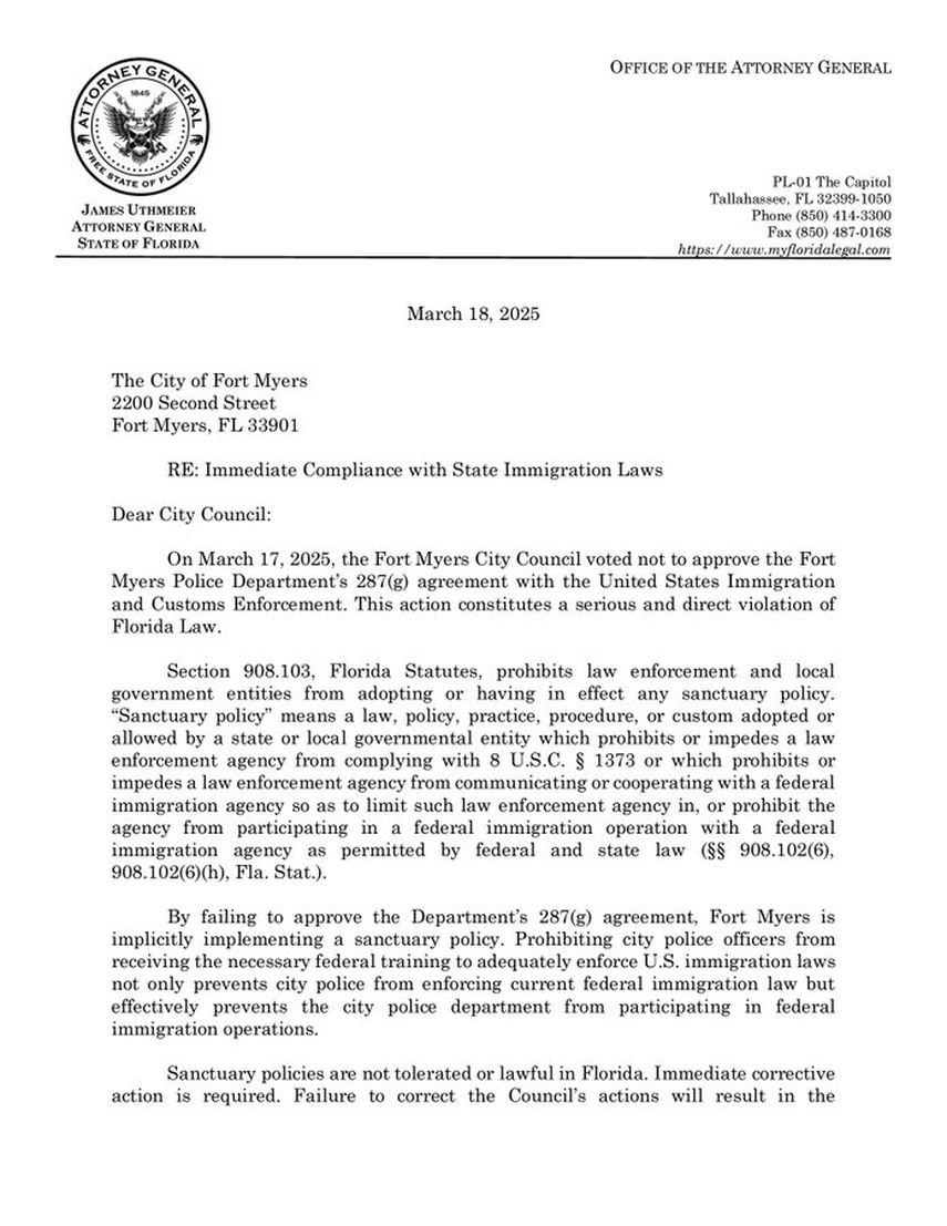 Carta del fiscal general. Carta del fiscal general.