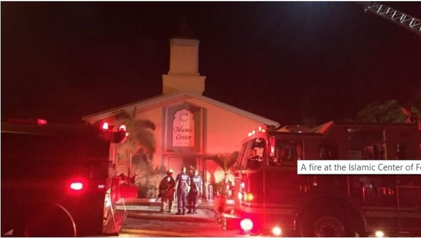 Omar Mateen frecuentaba el templo que fue incendiado esta madrugada. 