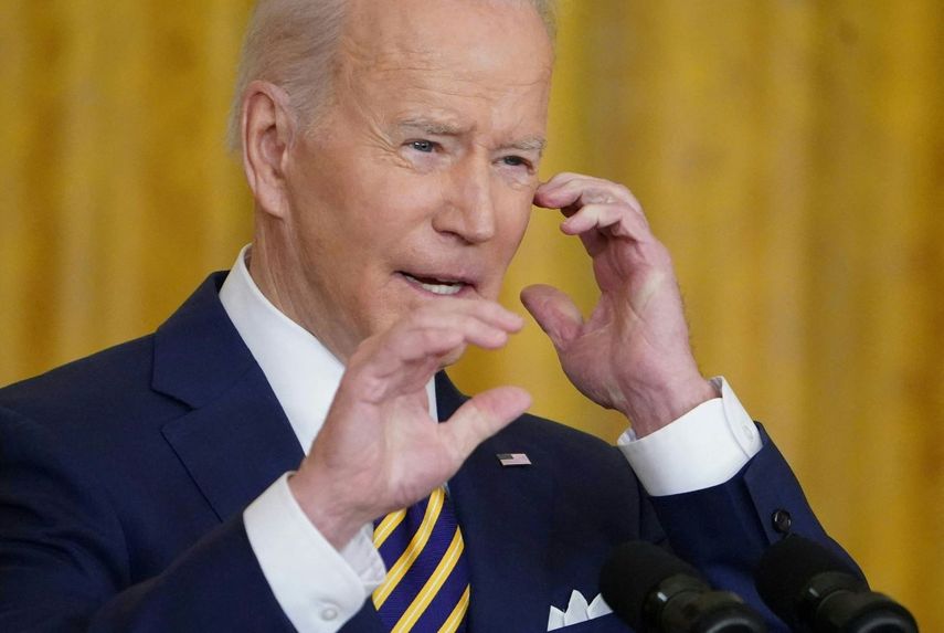 El presidente de EEUU Joe Biden en la Casa Blanca.