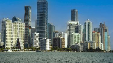 Vista parcial del centro de Miami, la tercera mayor concentración de rascacielos en Estados Unidos.