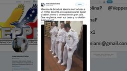 Captura de pantalla de la cuenta de Twitter de José Antonio Colina, presidente de Veppex.&nbsp;
