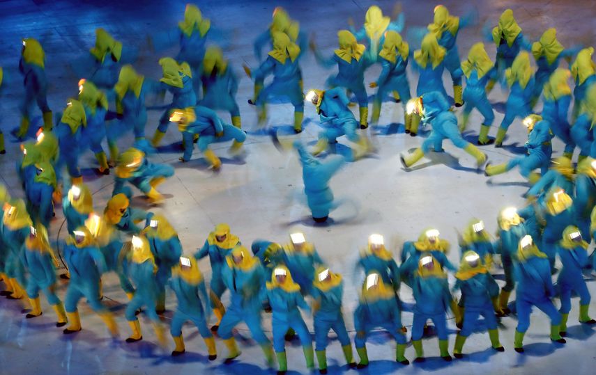 Los espectáculos de baile dijeron presente en la ceremonia de inauguración.
