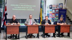 Aspecto del foro realizado en Costa Rica para darle nacimiento a una nueva coalición de apoyo a los trabajadores cubanos.