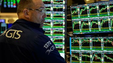 Un agente de Wall Street en una de las sesiones de la Bolsa.