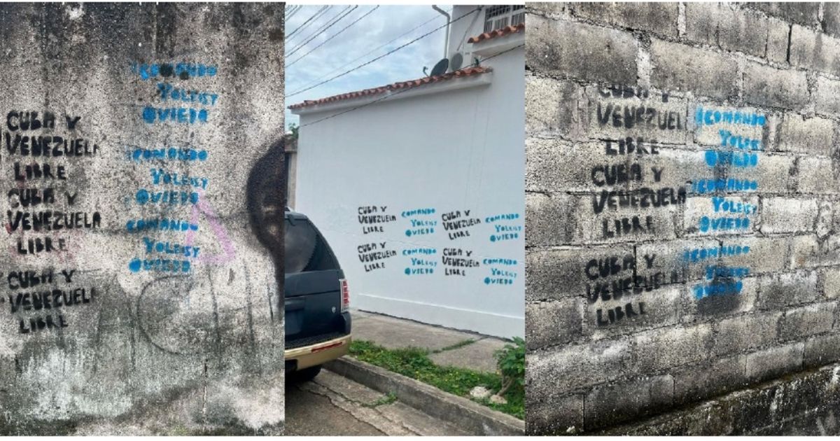 Aparecen letreros por la libertad de Cuba en ciudad de Venezuela