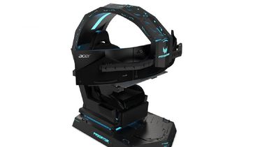La silla de Acer está configurada con un sistema de vibración de fuerte impacto, el cual provoca que la silla reaccione a los choques producidos en el videojuego.