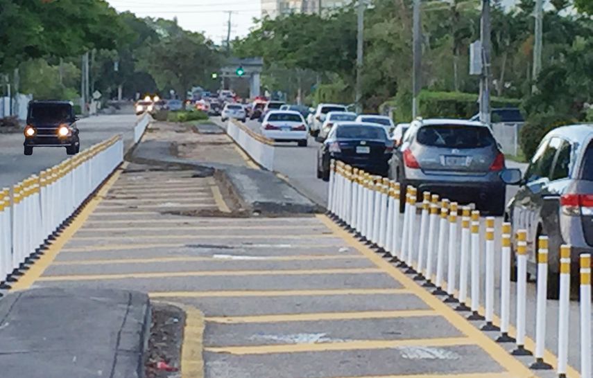 El proyecto trata de obstruir el paso de tráfico entre un lado y el otro de la avenida 22 de SW.