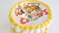 Un pastel con el tema de Taylor Swift/Chiefs de Kansas City se exhibe en Coon Rapids, Minn.,el lunes 5 de febrero de 2024.