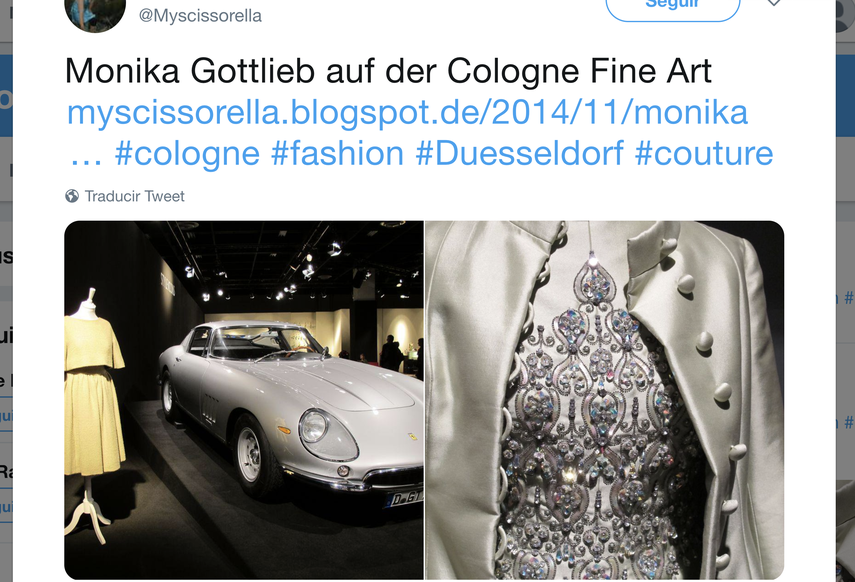 La diseñadora Monika Gottlieb siempre ha sido conocida por sus vestidos de colección.&nbsp;